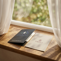Porte-brochures A4 personnalisé avec impression, support pliable pour brochures avec personnalisation du logo, présentation d'entreprise, fournitures de bureau