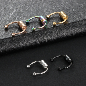 316L Surgical Steel <strong>Fake</strong> Nose Piercing Horseshoes Magnetic <strong>Septum</strong> <strong>Ring</strong> Magnetic Piercing Nose Hoop <strong>Rings</strong> - Product Image 2