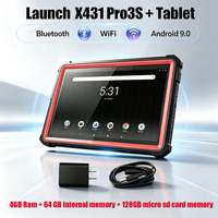 Tablette pour LAUNCH X431, tablette 10,1 pouces, 4 Go de RAM, 64 Go de ROM, scanner de diagnostic OBD2, outil automobile Android, Bluetooth, WiFi