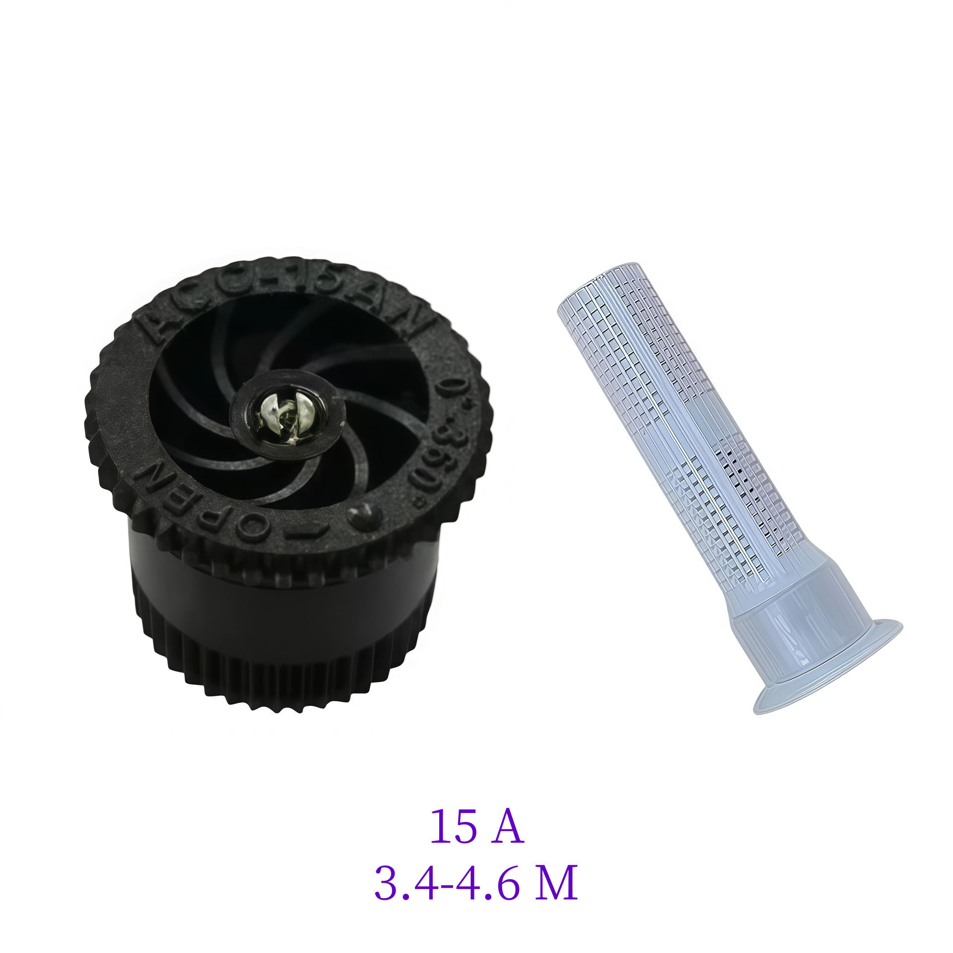 black 15A  ( radius 3.4-4.6 M)