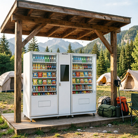 Distributeurs automatiques de snacks et de boissons avec écran tactile, paiement mobile et accepteur de billets