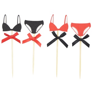 Adornos para Pastel de Cumpleaños para Mujer, Despedida de Soltera, Decoración para Pastel de Boda, Adornos Brillantes con Forma de Sujetador <span class=keywords><strong>Sexy</strong></span> - Product Image 2