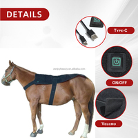 Nouvelle Enveloppe de Physiothérapie LED Infrarouge Rouge pour Chevaux, Modèle 2026, Professionnelle, Légère, Grande Taille, avec Batterie Rechargeable