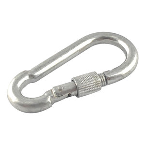 Mosquetón de Acero al Carbono DIN 5299D con Tratamiento Electrolítico y Tornillo Nuk, 100% Probado - Product Image 6