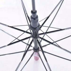 Parasols transparents miniatures en plastique de haute qualité, mignons et automatiques, personnalisables avec impression de logo, pour enfants, pour l'extérieur - Product Image 3