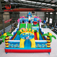 Aire de jeux gonflable sur le thème de l'espace de qualité commerciale avec toboggans, château gonflable pour enfants pour événements en plein air