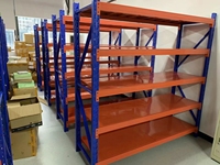 Étagère d'angle en acier/fer à 5 niveaux pour marchandises légères avec garantie de 10 ans et capacité robuste