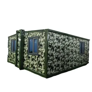 Easy assembly folding foldable expansion expandable disaster relief housing ready to ship container box house
