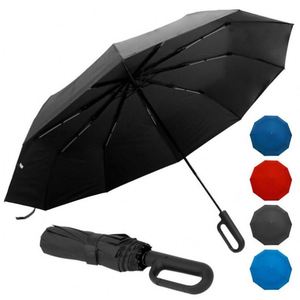 Parapluie de luxe moderne automatique à 8 baleines, protection solaire et pluie, double usage, cadeaux d'affaires, pliable en 3, avec logo personnalisé, vente en gros - Product Image 6