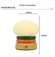 2025 nouveau créatif Hamburger veilleuse humeur Table lampe chevet décoration Protection des yeux veilleuse cadeau pour enfants
