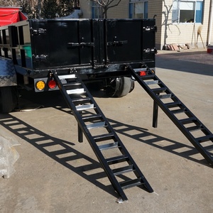 Vente flash Remorque <span class=keywords><strong>à</strong></span> benne basculante <span class=keywords><strong>à</strong></span> trois <span class=keywords><strong>chevaux</strong></span> avec rampe 6x12 galvanisée Capacité de charge de 1500 kg Remorque de tracteur haute sécurité - Product Image 2