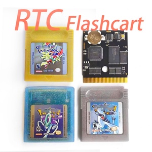 Cartouche de jeu RTC Flash Cart Silver Version USA Gold Crystal Version pour GBc - Product Image 1