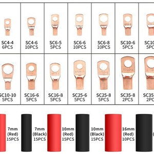 ขั้วต่อวงแหวนวิศวกรรมเคมี 160 ชิ้น ขั้วต่อแบบจีบทองแดงบริสุทธิ์สำหรับการซ่อมสายไฟ - Product Image 4