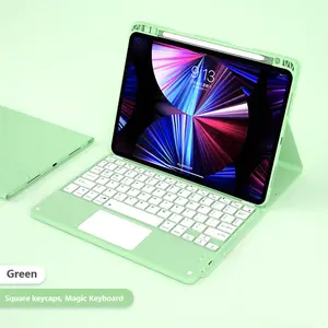 Tablet Case TPU Leather Rechargeable Pen Slot Wireless Bluetooth Touch Keyboard Tablet Cover For IPad Pro 10 2022 10.9