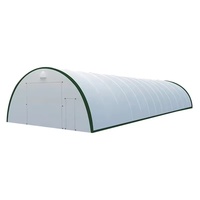 Abri de stockage robuste à double treillis 20x40 pieds, chapiteau industriel robuste, bâtiment en tissu résistant à la neige avec une hauteur de 16 pieds