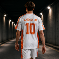 Maillot de football personnalisé futuriste réfléchissant argenté