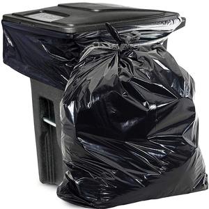 Sacs poubelles écologiques biodégradables en amidon de maïs, très résistants, 4 gallons, 8 gallons, 13 gallons, 30 gallons, noirs - Product Image 1