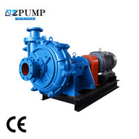 Pompe à boue horizontale monophasée pour l'exploitation minière et le drainage, alimentée électriquement/diesel, type ZJ, pompe centrifuge à boue