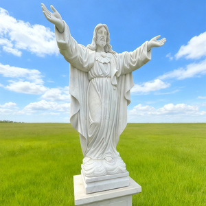 <span class=keywords><strong>Escultura</strong></span> <span class=keywords><strong>de</strong></span> Mármol Hecha a Mano, Duradera, <span class=keywords><strong>de</strong></span> Jesús con Manos Abiertas, Estatua <span class=keywords><strong>de</strong></span> Piedra Natural Tradicional Europea para Decoración <span class=keywords><strong>de</strong></span> Iglesias al Aire Libre - Product Image 3