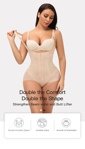 Celana pendek pinggang tinggi kontrol perut celana dalam pembentuk bokong Pakaian pembentuk tubuh empuk untuk wanita dengan bantalan pinggul celana pembentuk - Product Image 3