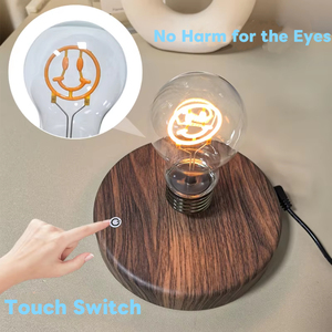 Hcnt Nổi Ánh Sáng Bóng Đèn Điều Khiển Cảm Ứng 360 Xoay Vuông Từ Bay Bay lên Đèn Với Khuôn Mặt Cười Cho Phòng Ngủ Trang Trí Nội Thất Sử Dụng Nhà - Product Image 5