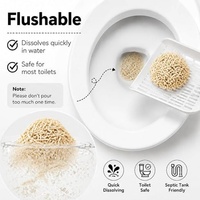 Litière pour chat au tofu multi-chats super désodorisante, neutralisation puissante des odeurs, forte absorption d'eau, faible poussière, litière pour chat biodégradable