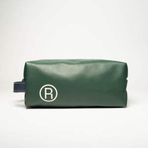 PU Leather Zipper Cosmetic Storage Bag Large Skincare Bag for <b>Men</b> Fashion Style ROOTSMEN AA5407-1 - Product Image 1