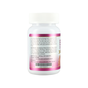 Pillole per il culo, menziona integratori a base di erbe per glutei, miglioramento dei fianchi paffuti rassodante e seducente, 60 compresse - Product Image 3