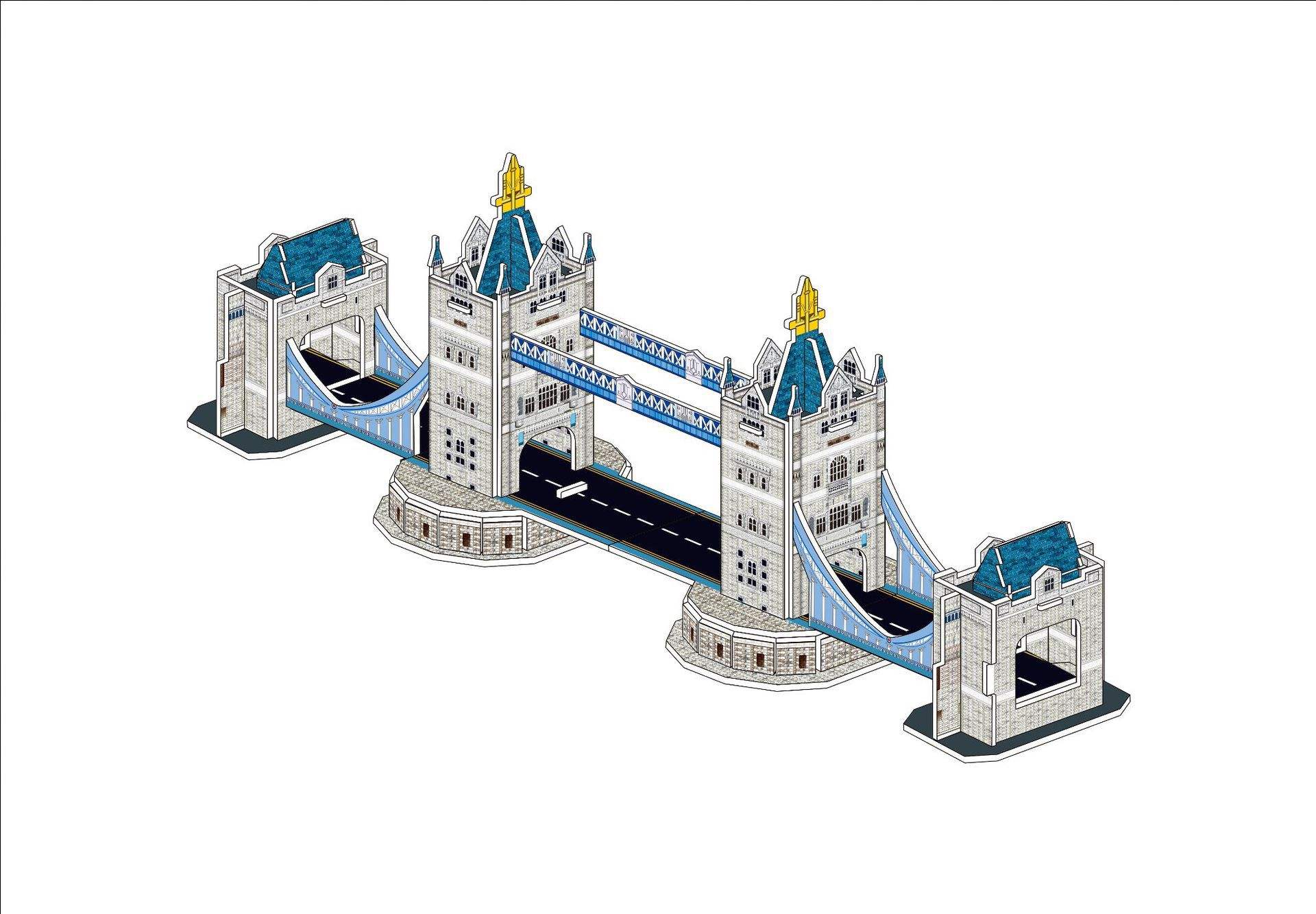 1890-G Pont de la Tour de Londres (Grand)