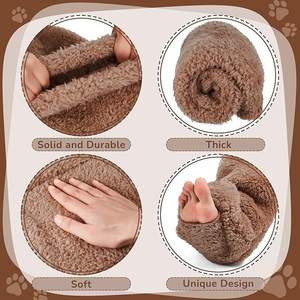 Chaussettes d'hiver climatisées pour la maison, en peluche, hautes au-dessus du genou, douillettes, type pantoufle, chauffe-jambes en peluche - Product Image 3