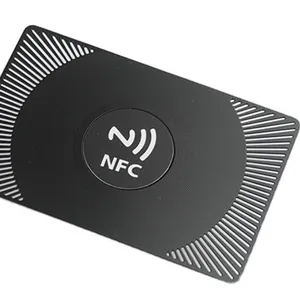 Custom Design Matte Black NFC Metal Card Contactless Metal NFC Business Card Ecard