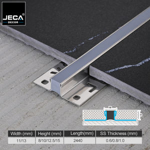 מתכת לקצץ פרופיל קיר פינה הרחבה משותף רצועות ריצוף לקצץ לקניון חללים מסחריים גדולים רכבת תחתית - Product Image 2