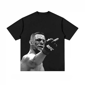 Custom Heavy Weight TShirt DTG Sreen Print T-shirt Cotton <b>Short</b> <b>Sleeve</b> t Shirt for Men Boxy Graphic Oversize - Product Image 5