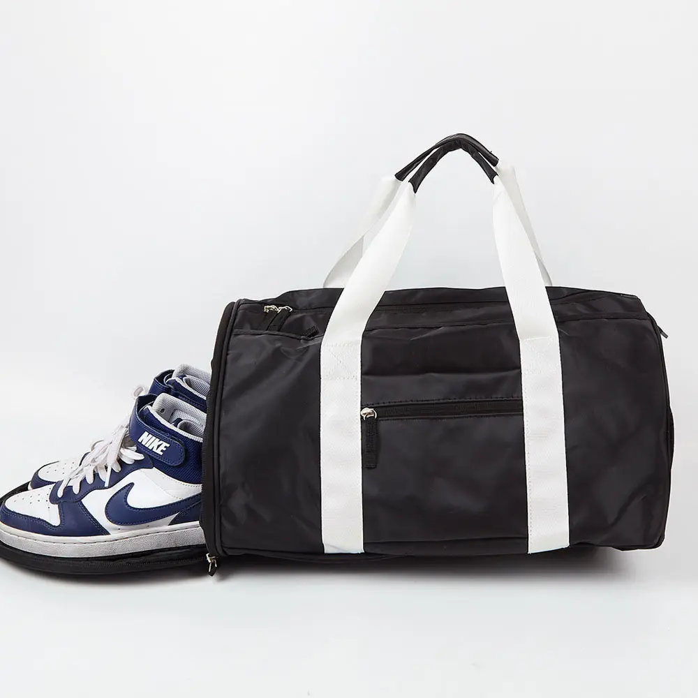 กระเป๋าดัฟเฟิลสำหรับเดินทาง,กระเป๋าสำหรับใส่รองเท้าออกกำลังกายกลางแจ้งกีฬาวัยรุ่นกระเป๋าแบบเปียกพิมพ์ตัวอักษรแบบกำหนดเอง