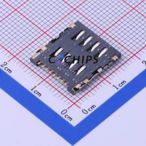 SMO-1513-T SIM Card Connector SMD Connector Flip Cover Type Micro SIM Card Card Holder 1.5mm - Product Image 2