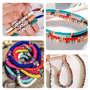Vente directe usine – Boîte de 18 000 perles en argile polymère de 120 couleurs pour la création de bracelets, colliers et boucles d'oreilles – Vente en gros - Product Image 5