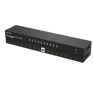 MT-VIKI Multi-Viewer HDMI 4K 16x1 con Telecomando IR, Switcher HDMI 4K@30Hz Senza Interruzioni 16 Ingressi 1 Uscita per PS4/PS5/Telecamere di Sicurezza - Product Image 1
