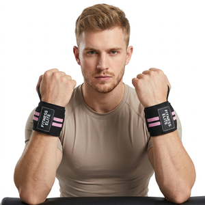 Best Anti-Slip Adjustable Elastic Breathable Workout Wrist Wraps for Closure for Weight Lifting Gym Training Support - Product Image 1