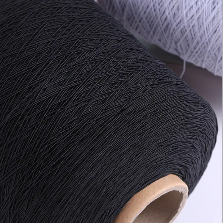 Fabrika doğrudan satış lateks kauçuk İplik 42 # Polyester elastik iplik kauçuk iplik elastik bant