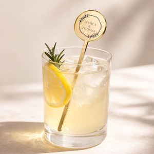 Custom Acrylic Drink <b>Stirrers</b> for Wedding, Name & Initial <b>Cocktail</b> Sticks, Bridal Shower, Birthday, Party Favors - Product Image 5