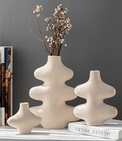 Vase en Céramique Style Simple pour Centre de Table Décoration Maison