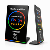 Support d'affichage NFC personnalisable et étanche avec code QR et puce NTAG213 pour cartes de membre/cadeaux