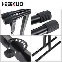 HEBIKUO Factory Direct Q-10X Professional Adjustable X-Type Electronic Keyboard Stand Foldable Piano Stand for 61-keys Keyboard