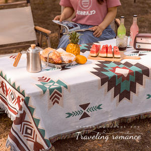 Manta de Picnic Bohemia Rectangular con Patrón Geométrico, Impermeable, para Acampar al Aire Libre, para Picnic y Preparación de Té - Product Image 5