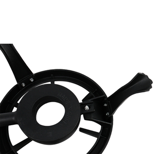 Bruciatore in ghisa a triangolo grande fornello portatile da esterno per barbecue - Product Image 4
