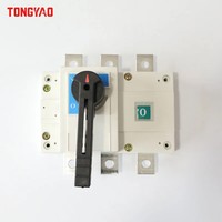 Interrupteur de transfert manuel 3P 4P avec couvercle transparent, isolateur électrique monté sur panneau, marche/arrêt, 6kA 100A