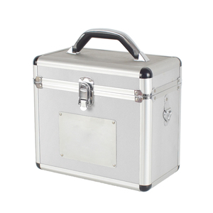 Custom logo portable aluminium hard case storage box big carry camera equipment insert box case foam padding for video camera