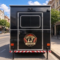 Remorque alimentaire mobile certifiée CE DOT, petite taille, pour hot-dogs, café, hamburgers, restauration rapide, avec cuisine complète pour la restauration de rue.