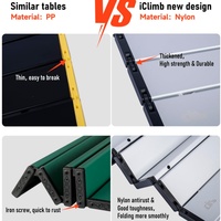Table de camping pliante ultra-légère en alliage d'aluminium, portable, pour l'extérieur, idéale pour le thé ou les loisirs