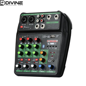 Console di Mixaggio USB Verde Personalizzata OEM a 4 Canali con Riverbero per Streaming Live di Rete Domestica e Console di Mixaggio DJ - Product Image 2